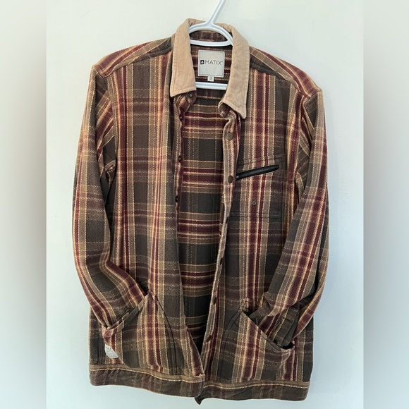 (M) Vest jacket coat Matix Aimsburro marron - Picture 1 of 5